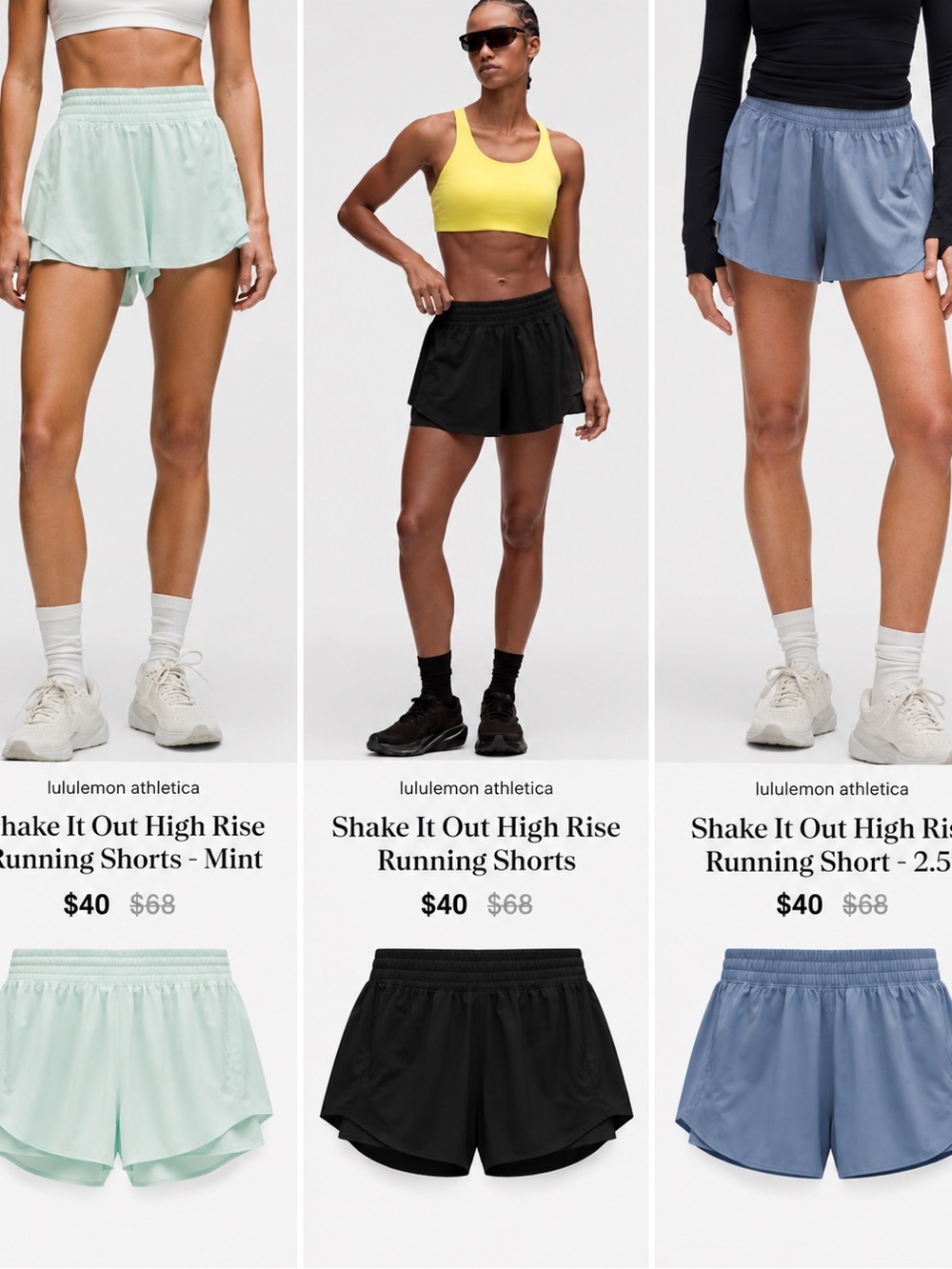 Shake It Out High Rise Running Shorts Bundle!